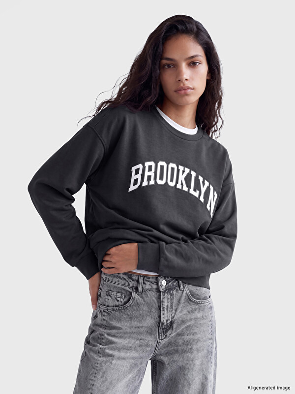 XSIDE Printed Soft Touch Women's Sweatshirt