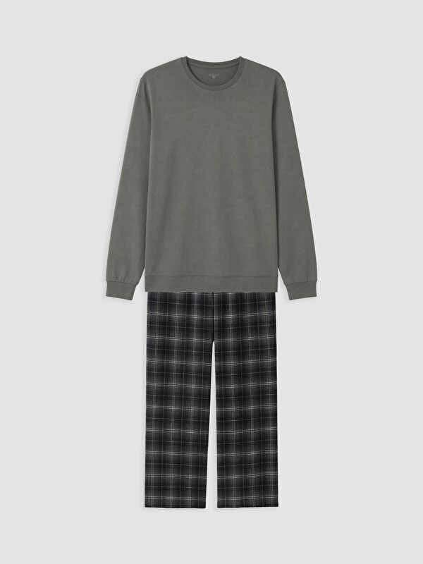 LC WAIKIKI Plaid Men's Pyjamas Set