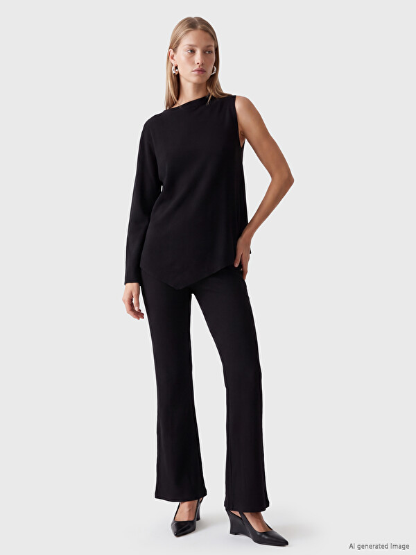 LC WAIKIKI Elastic Waist Flare Women's Trousers