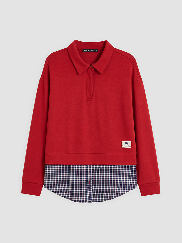 LCW Modest Soft Touch Kadın Sweatshirt Tunik