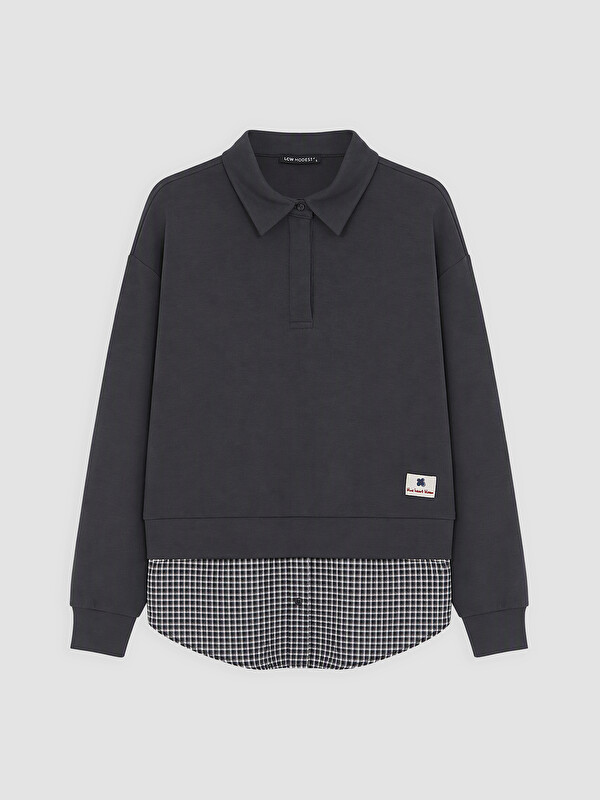 LCW Modest Soft Touch Kadın Sweatshirt Tunik