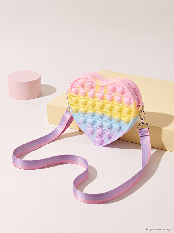 LCW ACCESSORIES Kalp Figürlü Kız Çocuk Omuz Çantası