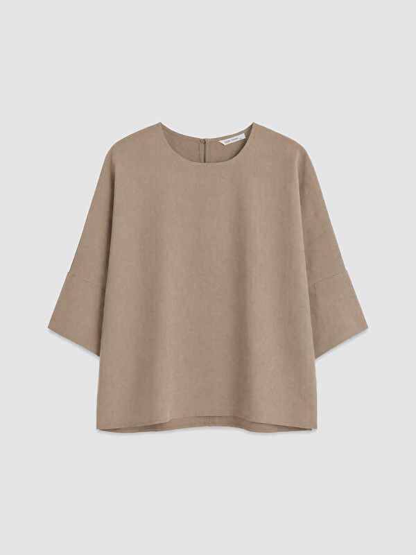LCW Vision Crew Neck Oversize Blouse
