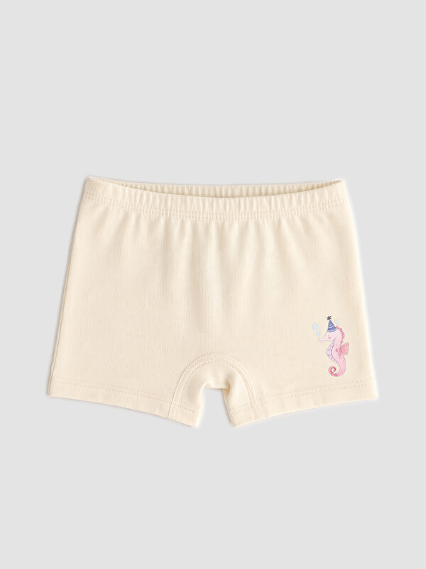 LCW Kids Baskılı Kız Çocuk Boxer