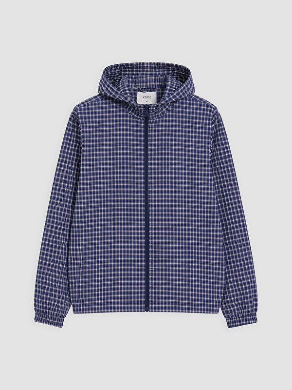 XSIDE Rahat Kalıp Kapüşonlu Erkek Gabardin Mont