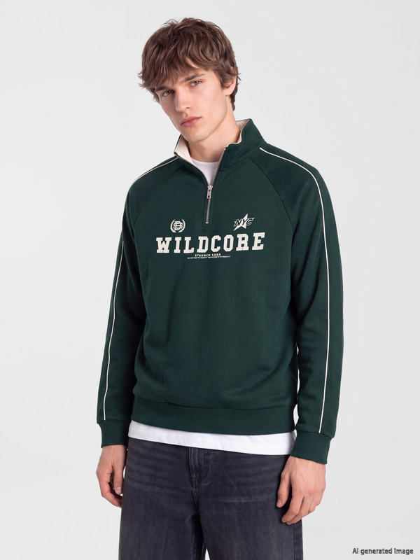 XSIDE Man Green Sweatshirt