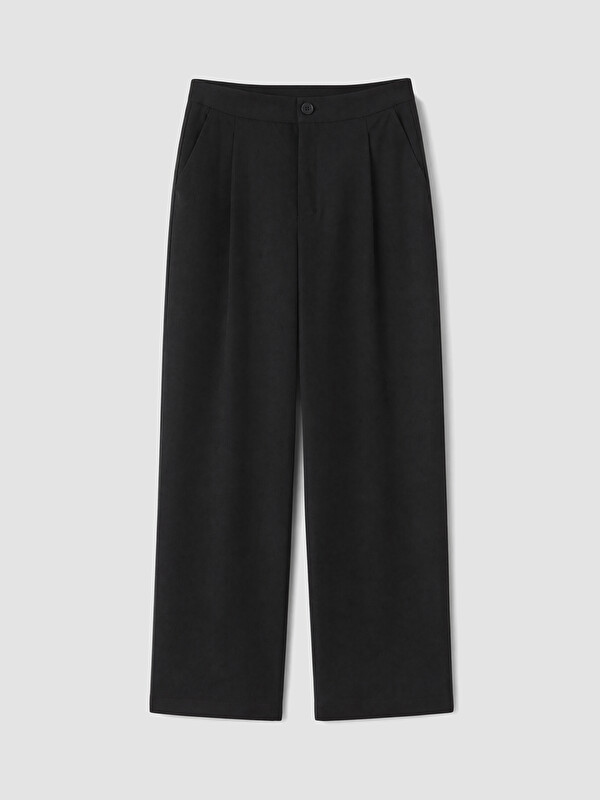 LCW Modest Loose Fit Kadın Pileli Kumaş Pantolon