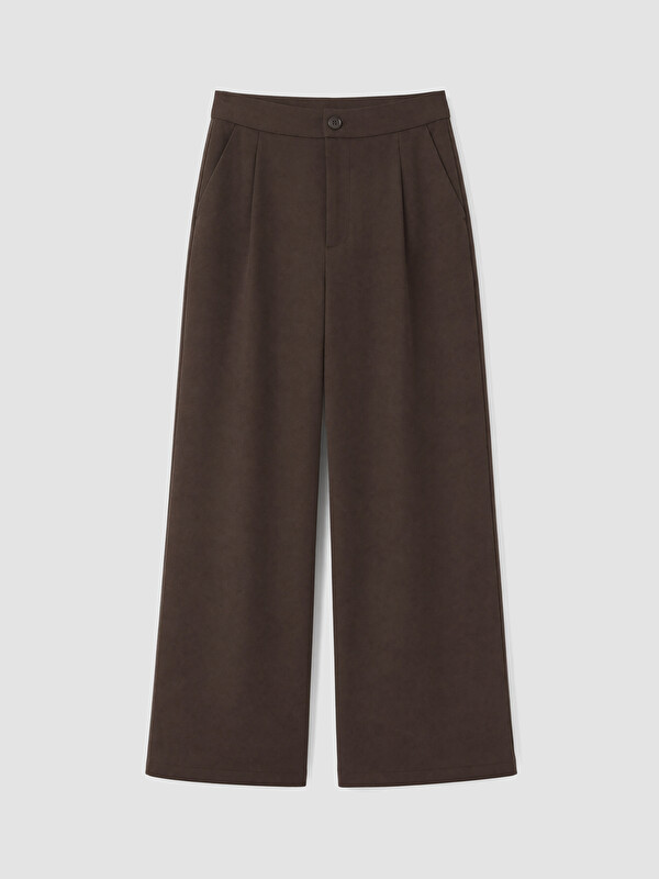 LCW Modest Loose Fit Kadın Pileli Kumaş Pantolon