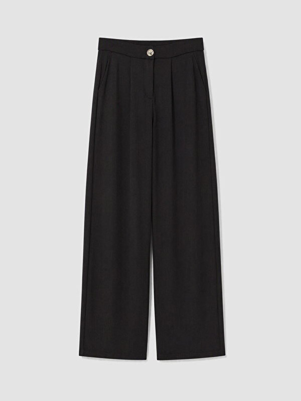 LCWAIKIKI Classic Loose Fit Kadın Pileli Kumaş Pantolon