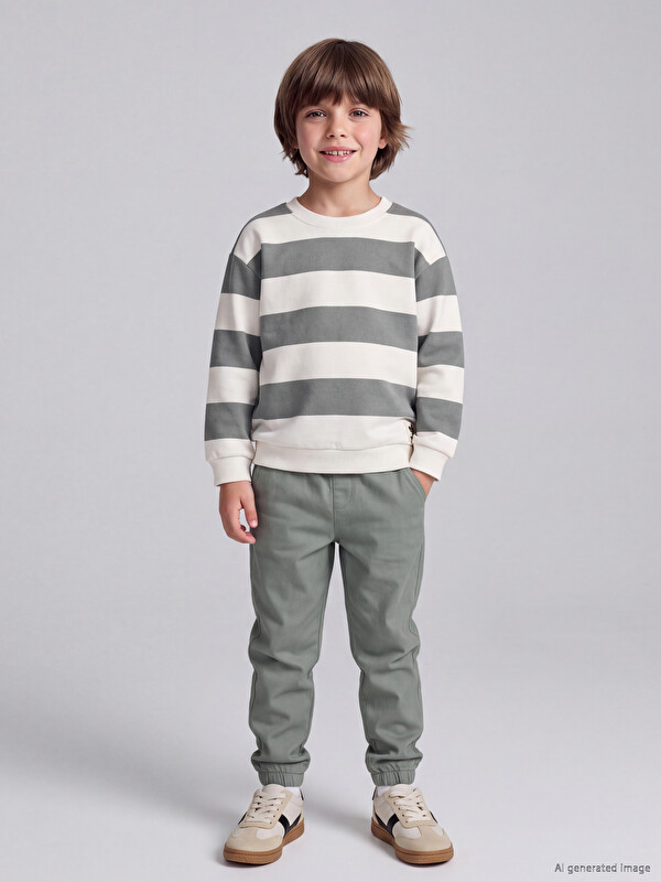 LCW Kids Beli Lastikli Erkek Çocuk Jogger Pantolon
