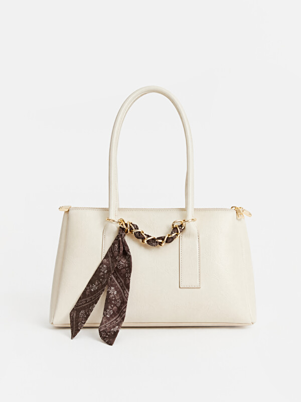 LCW ACCESSORIES Woman Beige Top-Handle Bag