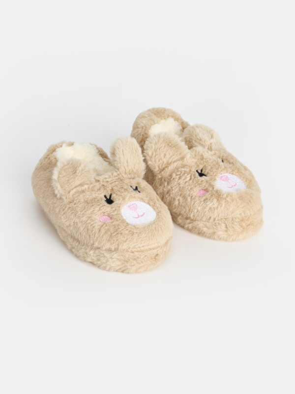 LCW STEPS Rabbit Figured Girls' Plush Slipper