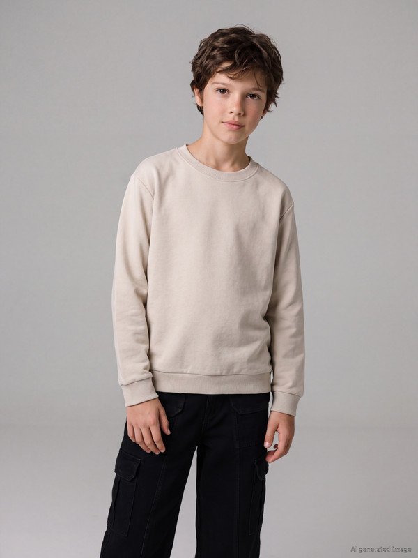 LCW Kids Crew Neck Boys' Sweatshirt