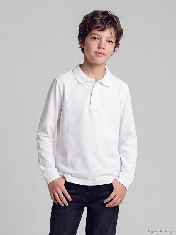 LCW Kids Bluzë me jakë polo për djem