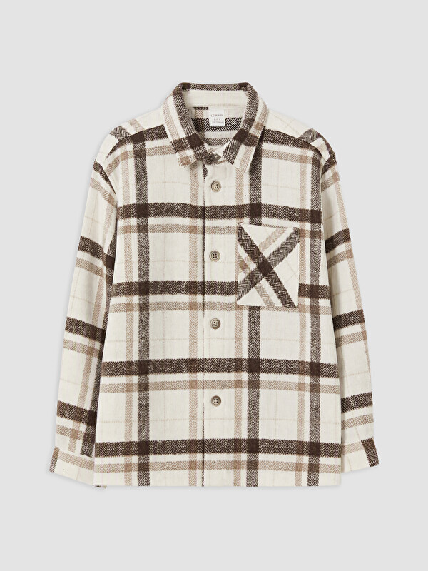 LCW Kids Ekose Gabardin Erkek Çocuk Gömlek