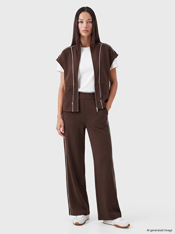 LCW EVERYDAY Stripe Detailed Soft Touch Women's Sweatpants