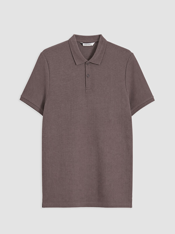 LCW Vision Polo Collar Textured Men's T-Shirt