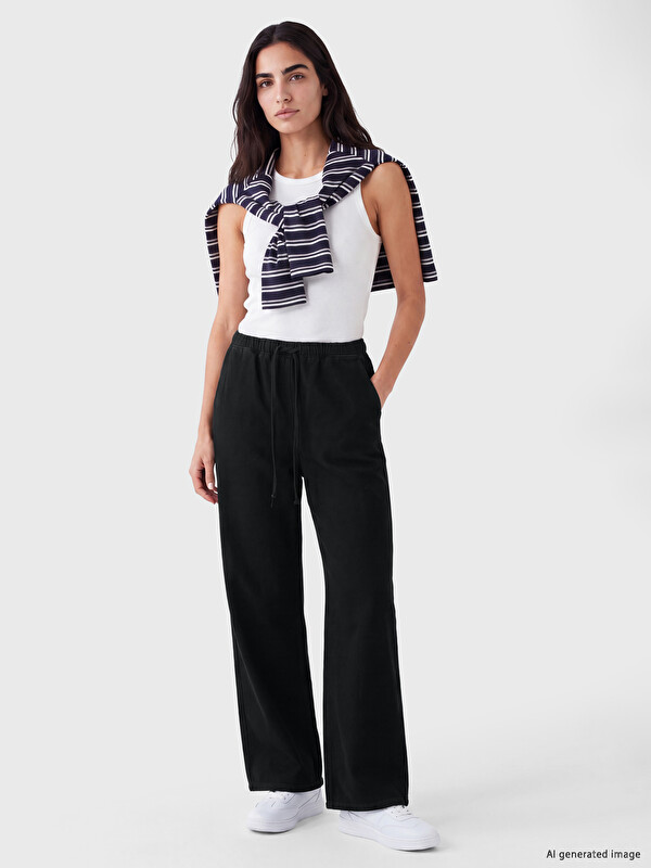 LCW Vision Elastic Waist Wideleg Women's Jeans