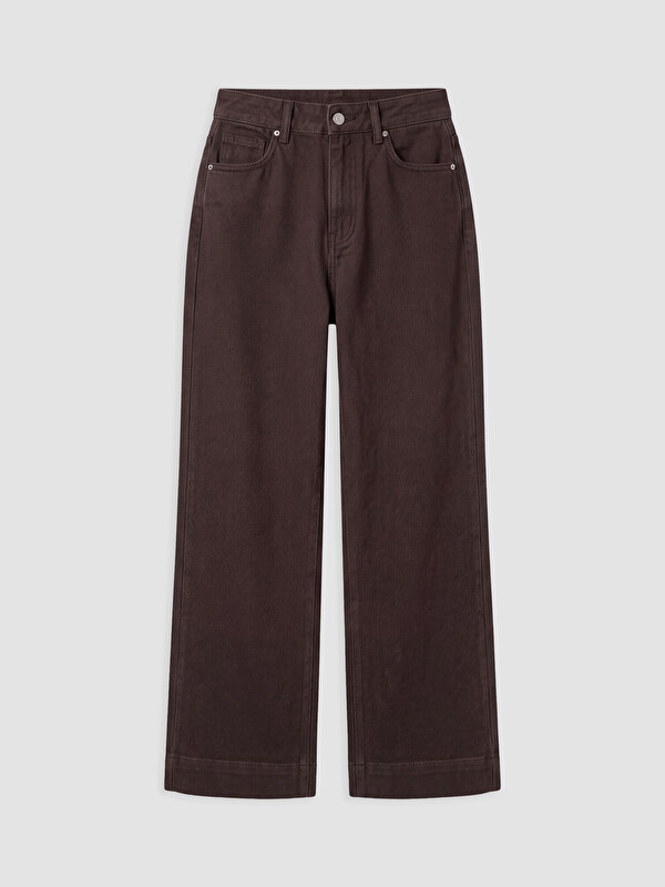 LCW Modest Pantalone sa visokim strukom i širokim nogavicama za Žene