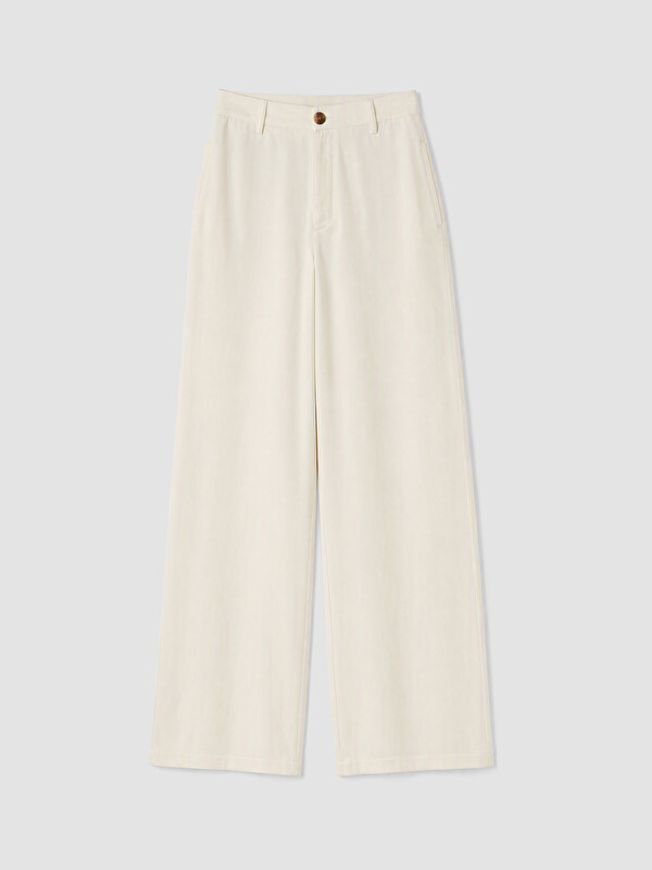LCW Vision High Waist Wide Leg Women's Trousers