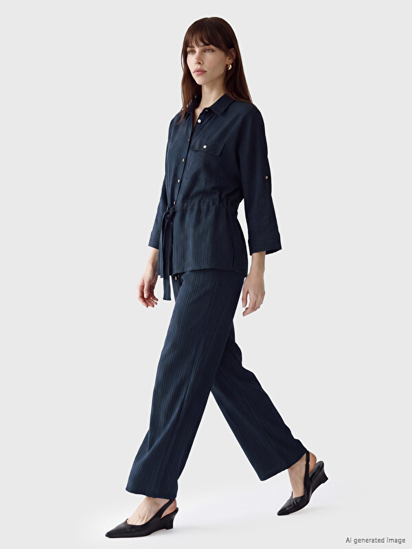 LCW Vision Elastic Waist Modal Blend Women's Trousers