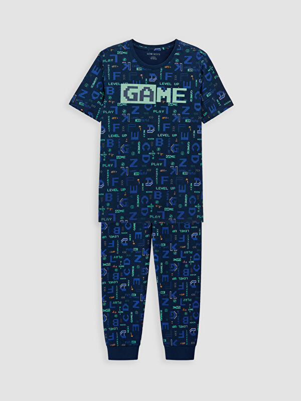 LCW Kids Baskılı Erkek Çocuk Pijama Takım