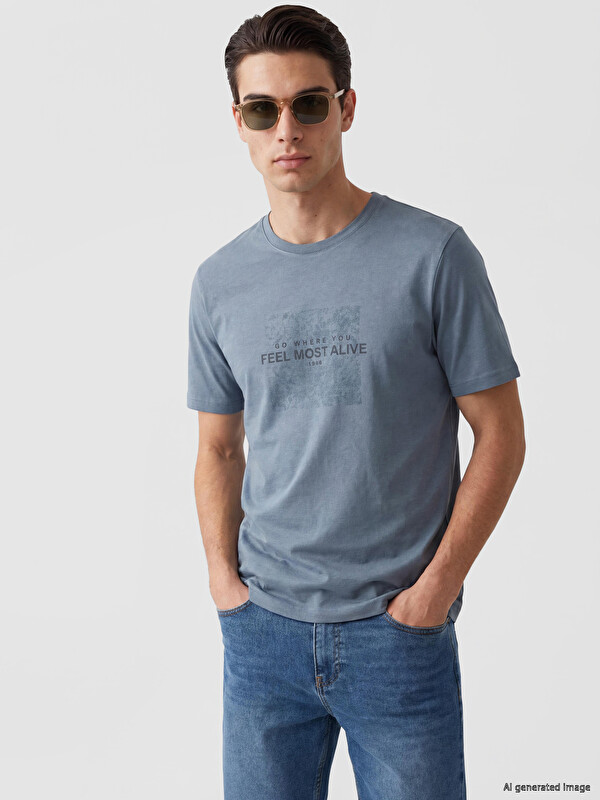 LCWAIKIKI Classic Crew Neck Printed Men's T-Shirt