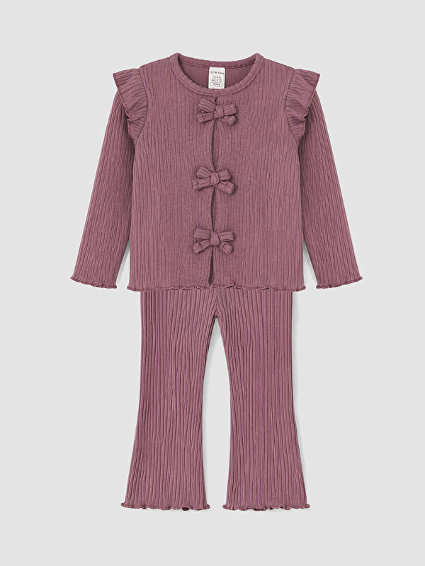 LCW baby Set me detaje me volan për foshnja vajza