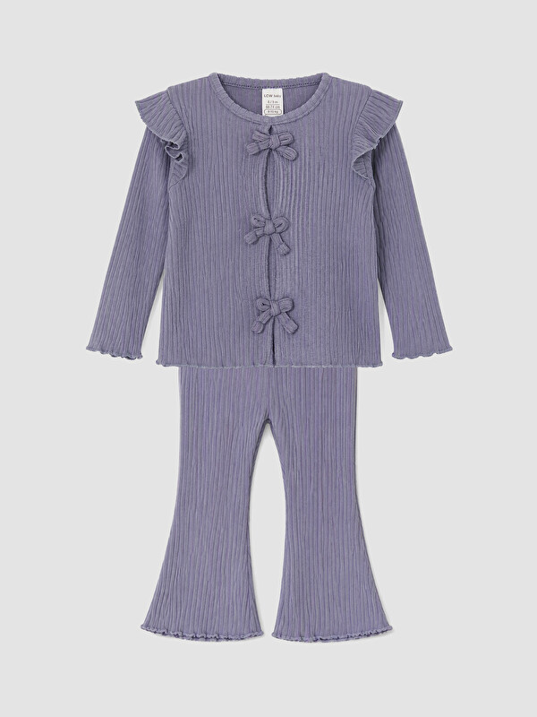 LCW baby Set me detaje me volan për foshnja vajza