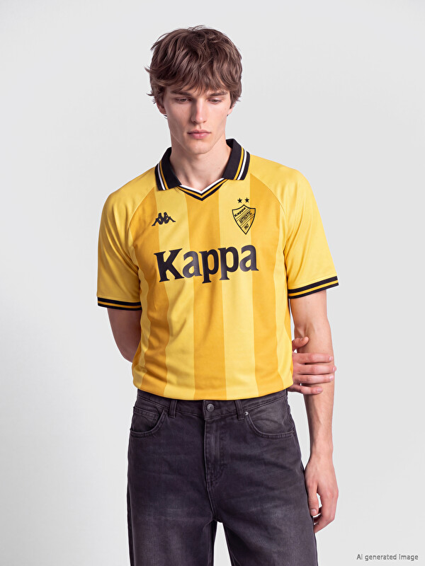 Kappa LC WAIKIKI Polo Yaka Baskılı Penye Erkek Tişört