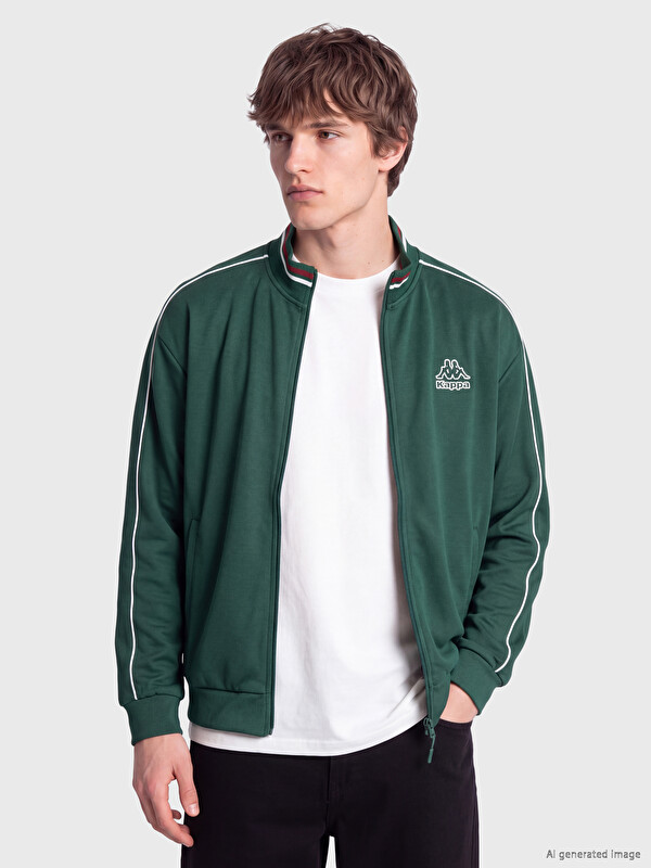 Kappa LC WAIKIKI Dik Yaka Erkek Fermuarlı Sweatshirt
