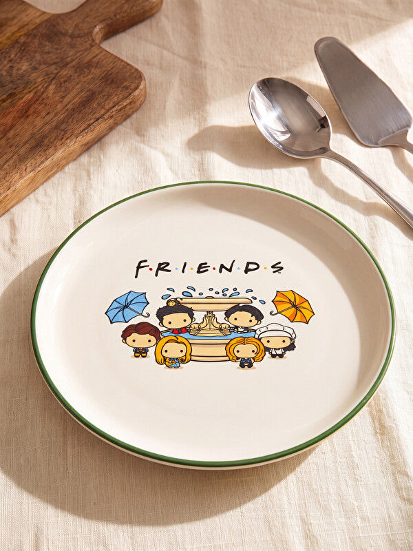 LCW HOME Friends Printed Ceramic Pizza Plate