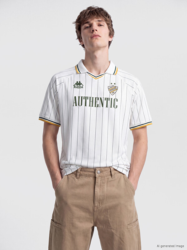 Kappa LC WAIKIKI Polo Yaka Penye Erkek Tişört