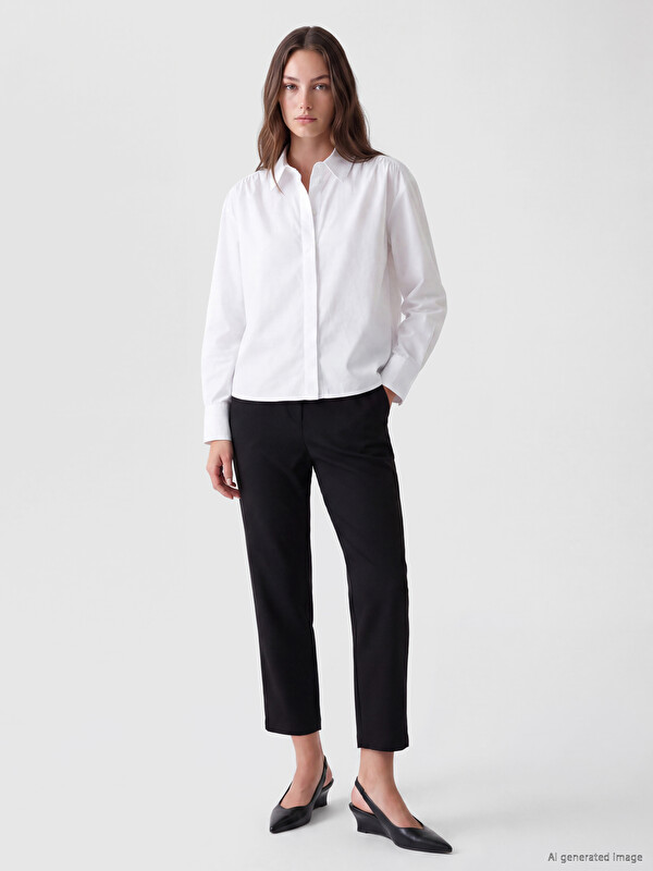 LCW Modest Elastic Waist Women's Trousers