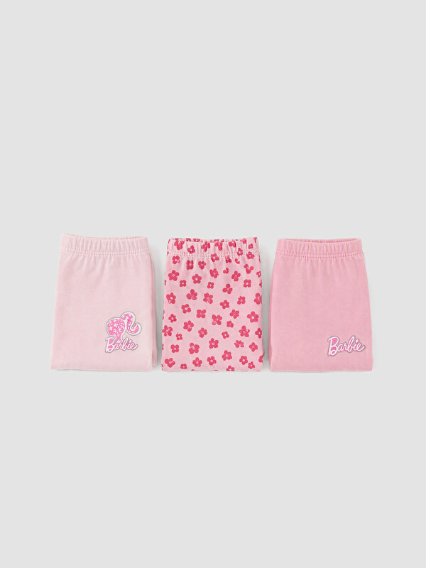 LCW Kids 3 قطع بوكسر بنات مطبوع من Barbie