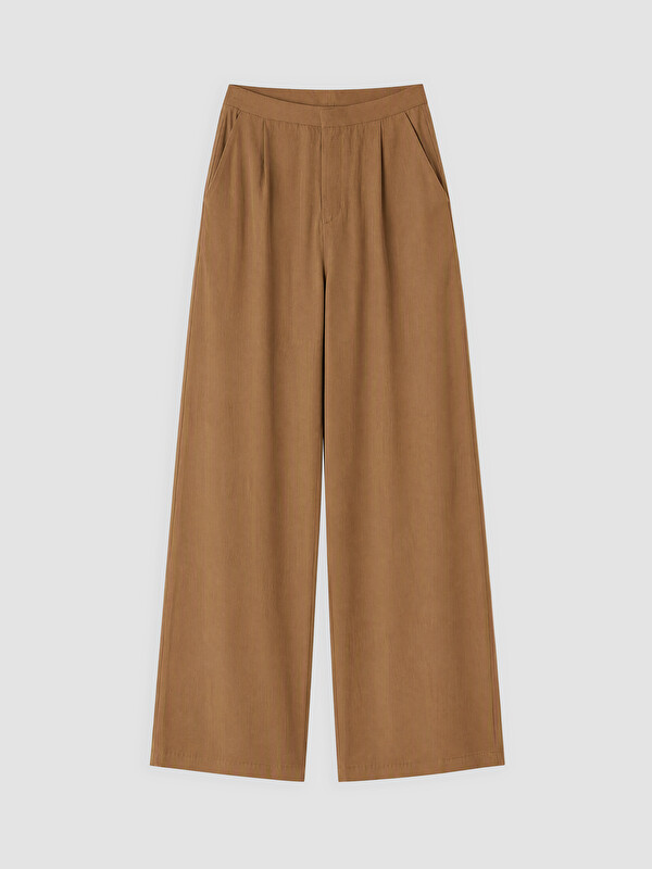 LCW Modest Regular Fit Kadın Pileli Kumaş Pantolon