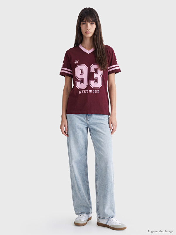 XSIDE %100 Pamuklu Oversize Kadın Tişört