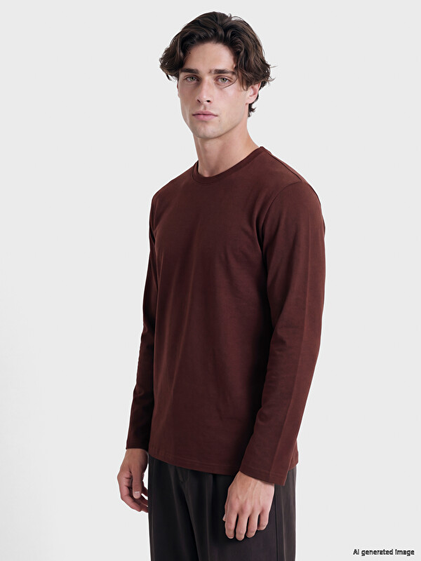 LCWAIKIKI Classic Crew Neck Long Sleeve Men's T-shirt
