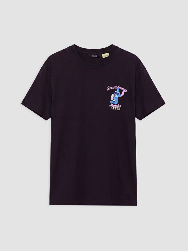 XSIDE Stitch Printed %100 Cotton Women's T-Shirt