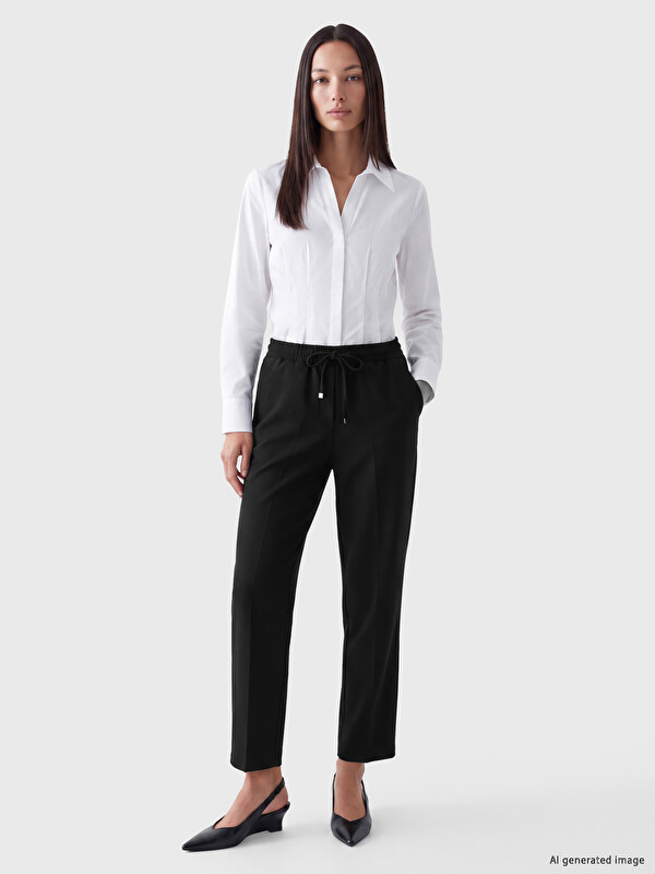 LCWAIKIKI Classic Woman Black Trousers
