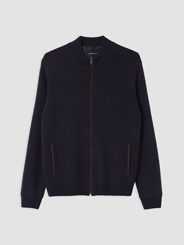 LCWAIKIKI Classic Regular Fit Dik Yaka Erkek Triko Hırka