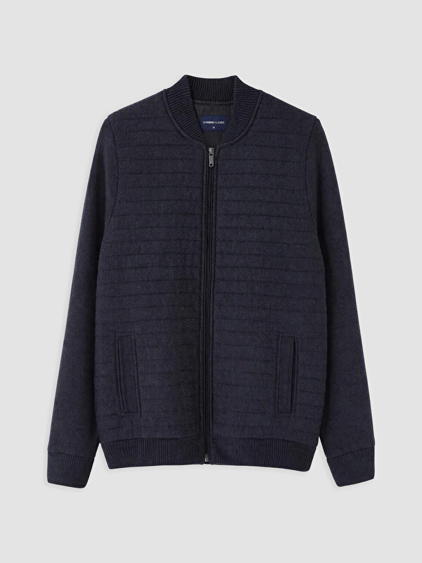 LCWAIKIKI Classic Regular Fit Baseball Collar Men's Knitwear Cardigan