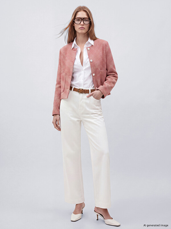 LCW Jeans جینزی ژنانه‌ په‌نتۆڵ فراوان له‌ كه‌مه‌ر قه‌یشلو