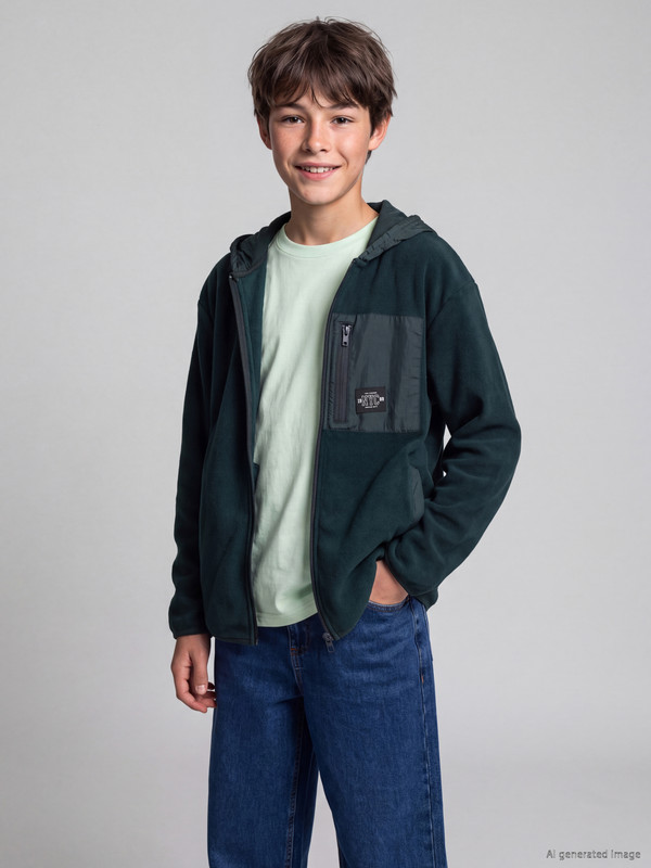 LCW Kids Boys' Zip-Up Sweatshirt
