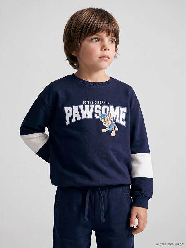 LCW Kids Bluzë sportive e stampuar Paw Patrol për djem