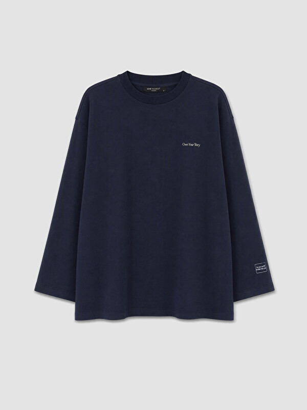 LCW Modest Baskılı Oversize Kadın Sweatshirt Tunik