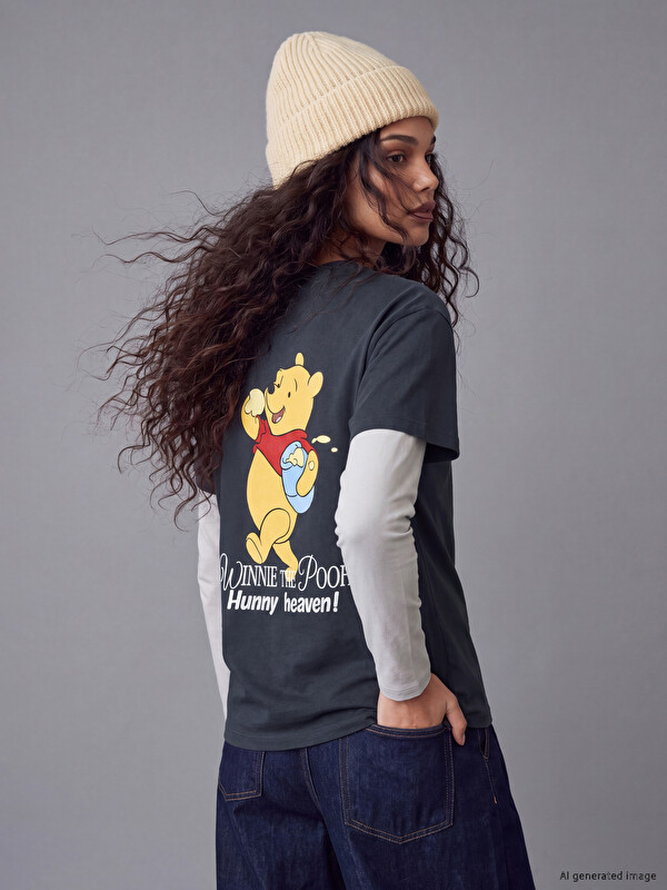XSIDE Bluzë e stampuar Winnie the Pooh 100% pambuk për gra