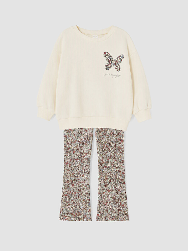 LCW Kids Girl Ecru Set