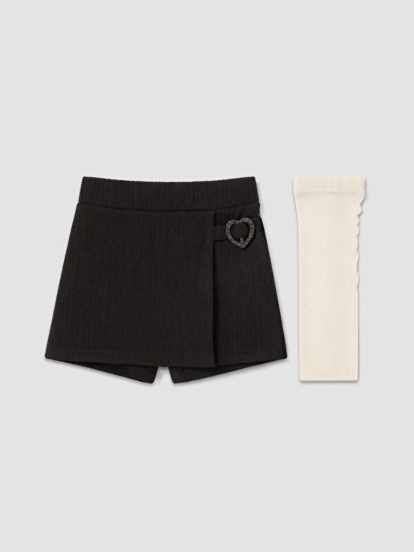 LCW Kids Girl Black Skort