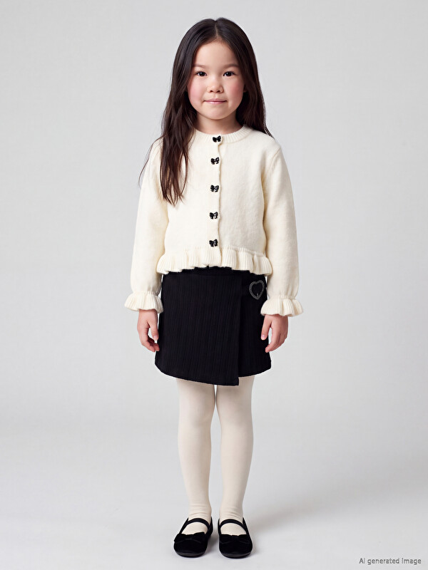 LCW Kids Girls' Skort and Tights